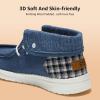imageSTQ Slip on Orthopedic Shoes Ultralight Ankle Boots for Womens High Top Casual Loafers with Arch SupportDenim Blue