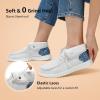imageSTQ Slip on Orthopedic Shoes Ultralight Ankle Boots for Womens High Top Casual Loafers with Arch SupportWhite Denim