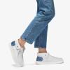 imageSTQ Slip on Orthopedic Shoes Ultralight Ankle Boots for Womens High Top Casual Loafers with Arch SupportWhite Denim