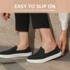 imageSTQ Slip on Shoes for Women Breathable Fashion Sneakers Comfortable Knit Casual ShoesBlack