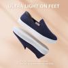 imageSTQ Slip on Shoes for Women Breathable Fashion Sneakers Comfortable Knit Casual ShoesNavy