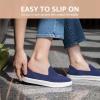 imageSTQ Slip on Shoes for Women Breathable Fashion Sneakers Comfortable Knit Casual ShoesNavy