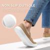 imageSTQ Slip on Shoes for Women Breathable Fashion Sneakers Comfortable Knit Casual ShoesOre Brown