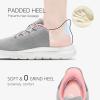 imageSTQ Slip on Sneakers Womens Walking Shoes Tennis Orthopedic Arch Support Non Resistant Lightweight Comfort Maternity Pregnant NurseLight Grey Pink
