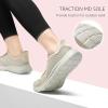 imageSTQ Slip on Sneakers Womens Walking Shoes Tennis Orthopedic Arch Support Non Resistant Lightweight Comfort Maternity Pregnant NurseTaupe