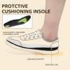 imageSTQ Women Slip On Shoeswith Orthopedic Insole Low Top Classic Fashion Canvas Sneakers  Plantar Fasciitis ShoesBeige