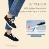 imageSTQ Women Slip On Shoeswith Orthopedic Insole Low Top Classic Fashion Canvas Sneakers  Plantar Fasciitis ShoesBlack White