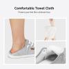imageSTQ Women Slip On Shoeswith Orthopedic Insole Low Top Classic Fashion Canvas Sneakers  Plantar Fasciitis ShoesLight Grey