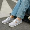 imageSTQ Women Slip On Shoeswith Orthopedic Insole Low Top Classic Fashion Canvas Sneakers  Plantar Fasciitis ShoesLight Grey