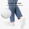 imageSTQ Women Slip On Shoeswith Orthopedic Insole Low Top Classic Fashion Canvas Sneakers  Plantar Fasciitis ShoesWhite