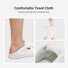 imageSTQ Women Slip On Shoeswith Orthopedic Insole Low Top Classic Fashion Canvas Sneakers  Plantar Fasciitis ShoesWhite Floral