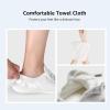 imageSTQ Women Slip On Sneakers Comfortable Casual Canvas ShoesAll White