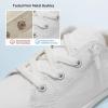 imageSTQ Women Slip On Sneakers Comfortable Casual Canvas ShoesAll White
