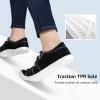 imageSTQ Women Slip On Sneakers Comfortable Casual Canvas ShoesBlack