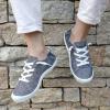 imageSTQ Women Slip On Sneakers Comfortable Casual Canvas ShoesDark Grey