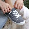 imageSTQ Women Slip On Sneakers Comfortable Casual Canvas ShoesDark Grey