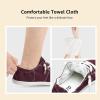 imageSTQ Women Slip On Sneakers Comfortable Casual Canvas ShoesGrape Purple