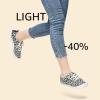imageSTQ Women Slip On Sneakers Comfortable Casual Canvas ShoesGrey Leopard