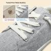 imageSTQ Women Slip On Sneakers Comfortable Casual Canvas ShoesIron Grey