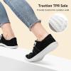 imageSTQ Women Slip On Sneakers Low Top Casual Canvas ShoesClassic Black White