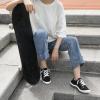 imageSTQ Women Slip On Sneakers Low Top Casual Canvas ShoesClassic Black White