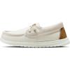 imageSTQ Womens Boat Shoes with Orthopedic Insole Slip On Business Casual Shoes for Plantar Fasciitis Lightweight LoafersBeige