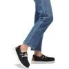 imageSTQ Womens Boat Shoes with Orthopedic Insole Slip On Business Casual Shoes for Plantar Fasciitis Lightweight LoafersBlack White