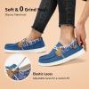 imageSTQ Womens Boat Shoes with Orthopedic Insole Slip On Business Casual Shoes for Plantar Fasciitis Lightweight LoafersDenim Blue