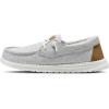 imageSTQ Womens Boat Shoes with Orthopedic Insole Slip On Business Casual Shoes for Plantar Fasciitis Lightweight LoafersIron Grey