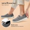 imageSTQ Womens Boat Shoes with Orthopedic Insole Slip On Business Casual Shoes for Plantar Fasciitis Lightweight LoafersMix Black