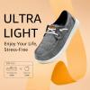 imageSTQ Womens Boat Shoes with Orthopedic Insole Slip On Business Casual Shoes for Plantar Fasciitis Lightweight LoafersMix Black