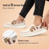 imageSTQ Womens Boat Shoes with Orthopedic Insole Slip On Business Casual Shoes for Plantar Fasciitis Lightweight LoafersOat Neal