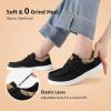 imageSTQ Womens Lace up LoafersOrthopedic Comfotable Ultralight Boat Casual Shoes with Arth SupportBlack