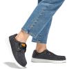 imageSTQ Womens Lace up LoafersOrthopedic Comfotable Ultralight Boat Casual Shoes with Arth SupportCharcoal Grey Black
