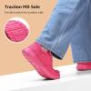 imageSTQ Womens Lace up LoafersOrthopedic Comfotable Ultralight Boat Casual Shoes with Arth SupportHot Pink
