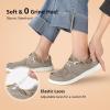 imageSTQ Womens Lace up LoafersOrthopedic Comfotable Ultralight Boat Casual Shoes with Arth SupportTaupe