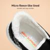 imageSTQ Womens LoafersOrthopedic Fur Lined Ultralight Boat Casual Shoes with Arth SupportBlack White