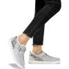 imageSTQ Womens LoafersOrthopedic Fur Lined Ultralight Boat Casual Shoes with Arth SupportLight Grey