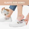 imageSTQ Womens Platform Sneakers Slip On Shoes Comfortable Business Casual Fall LoafersWhite Rainbow