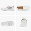 imageSTQ Womens Platform Sneakers Slip On Shoes Comfortable Business Casual Fall LoafersWhite Rainbow