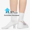 imageSTQ Womens Platform Sneakers Slip On Shoes Comfortable Business Casual Fall LoafersWhite Rainbow