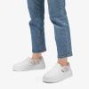 imageSTQ Womens Platform Sneakers Slip On Shoes Comfortable Business Casual Fall LoafersWhite Rainbow