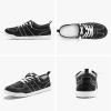 imageSTQ Womens Slip On Shoes Orthopedic Walking Sneakers Casual Low Top Tennis Comfortable ClassicBlack White