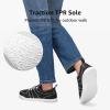 imageSTQ Womens Slip On Shoes Orthopedic Walking Sneakers Casual Low Top Tennis Comfortable ClassicBlack White