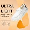 imageSTQ Womens Slip on Fur Lined LoafersOrthopedic Cozy Ultralight Boat Casual Shoes with Arth SupportCloud White