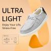 imageSTQ Womens Slip on Fur Lined LoafersOrthopedic Cozy Ultralight Boat Casual Shoes with Arth SupportLight Grey