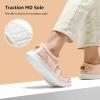 imageSTQ Womens Slip on LoafersOrthopedic Comfotable Ultralight Boat Casual Shoes with Arth SupportCoral Pink