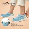 imageSTQ Womens Slip on LoafersOrthopedic Comfotable Ultralight Boat Casual Shoes with Arth SupportLight Blue