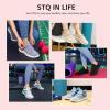 imageSTQ Womens Slip on Sneakers Breathable Tennis Arch Support Comfortable Walking Shoes Plantar Fasciitis Orthopedic Workout Gym Cross Training Athletic StandingWhite Teal