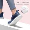imageSTQ Womens Slip on Sneakers Breathable Tennis Arch Support Comfortable Walking Shoes Plantar Fasciitis Orthopedic Workout Gym Cross Training Athletic StandingLight Blue